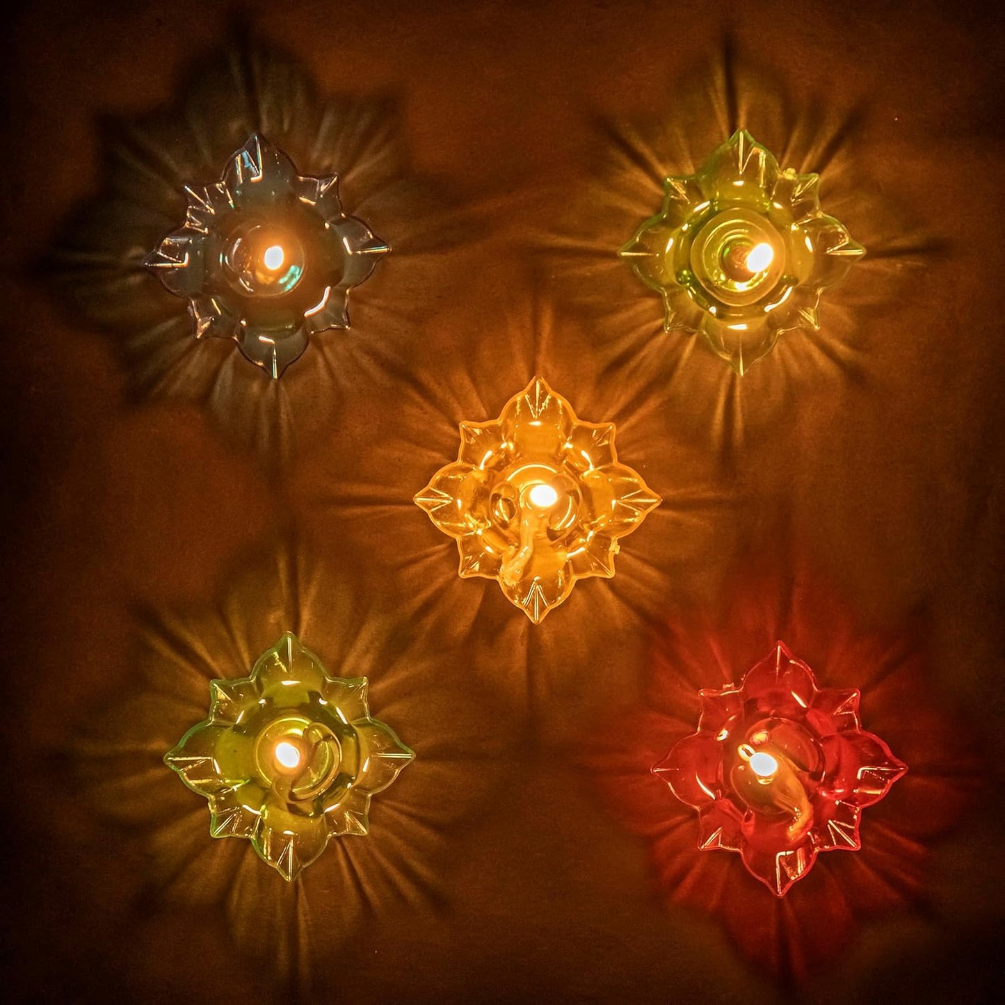 Dazzling Multicolor Diyas (Pack of 6)