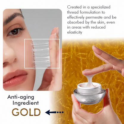 Oveallgo™ Korean Gold Seal Lifting Cream+ 2-in-1 Red Light / EMS Therapy Device SET