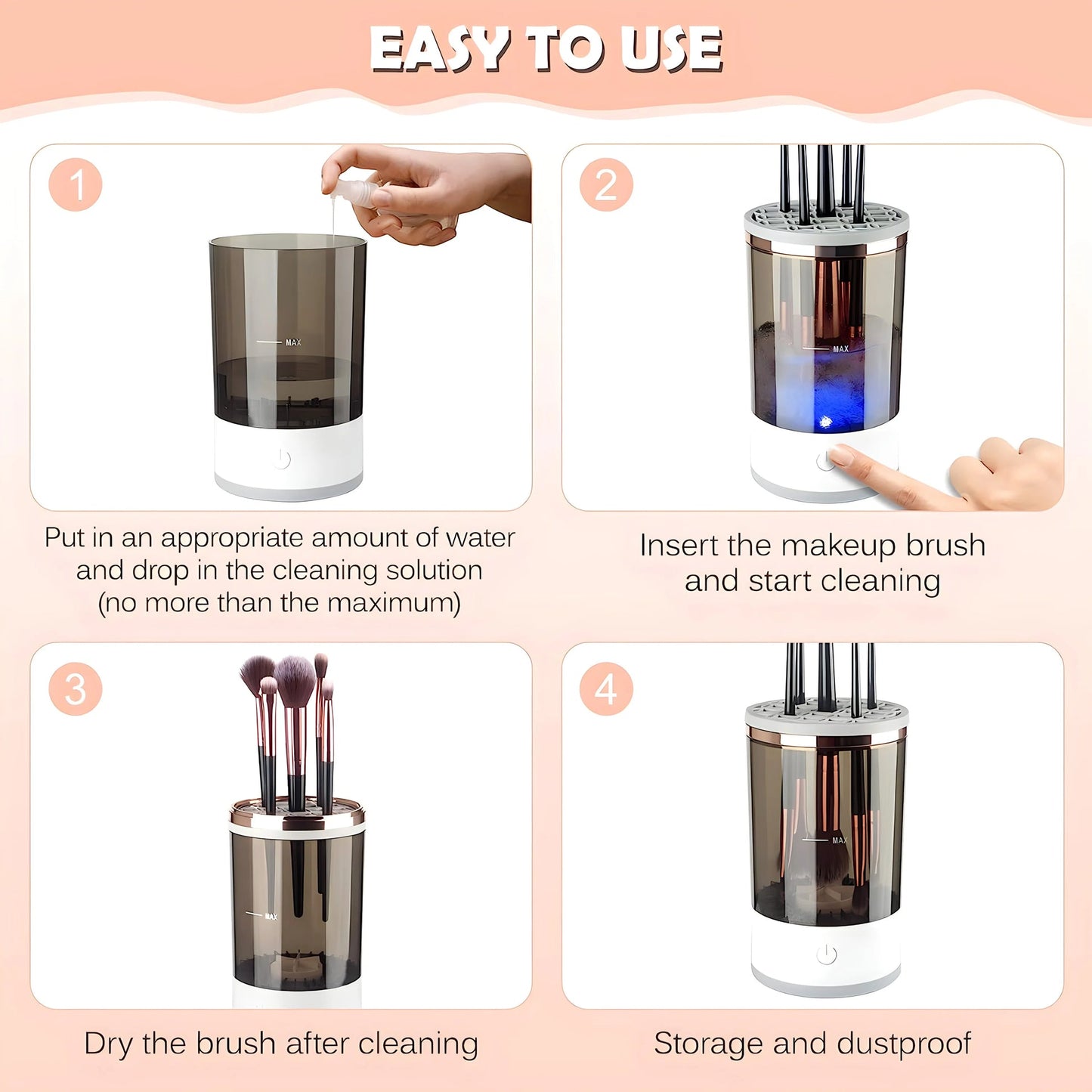 ELECTRIC MAKEUP BRUSH CLEANER