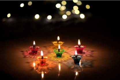 3D REFLECTIVE DIYA SET- FESTIVAL DIWALI DECOR