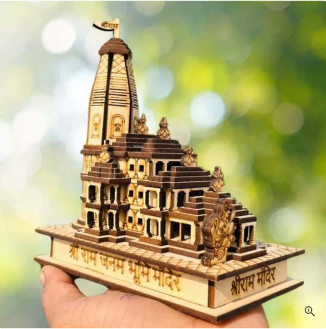 Ayodhya Shri Ram Mandir 3D Wooden Temple (FLAT 50% OFF)