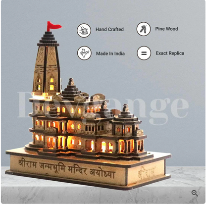 Ayodhya Shri Ram Mandir 3D Wooden Temple (FLAT 50% OFF)