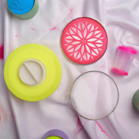 Magic Rangoli Stencil Kit: Easy & Fun