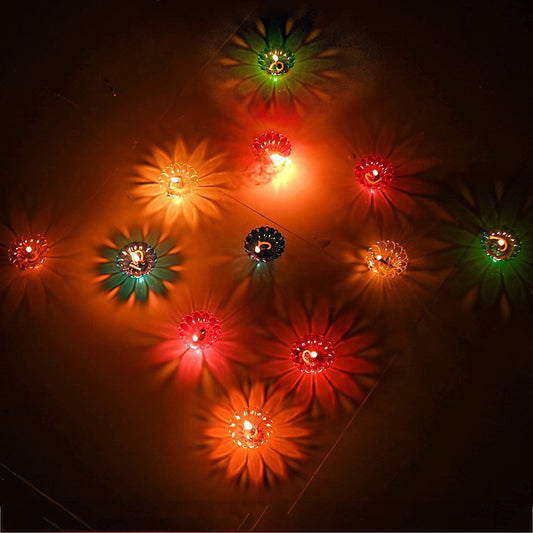 3D Dazzling Multicolor Diyas