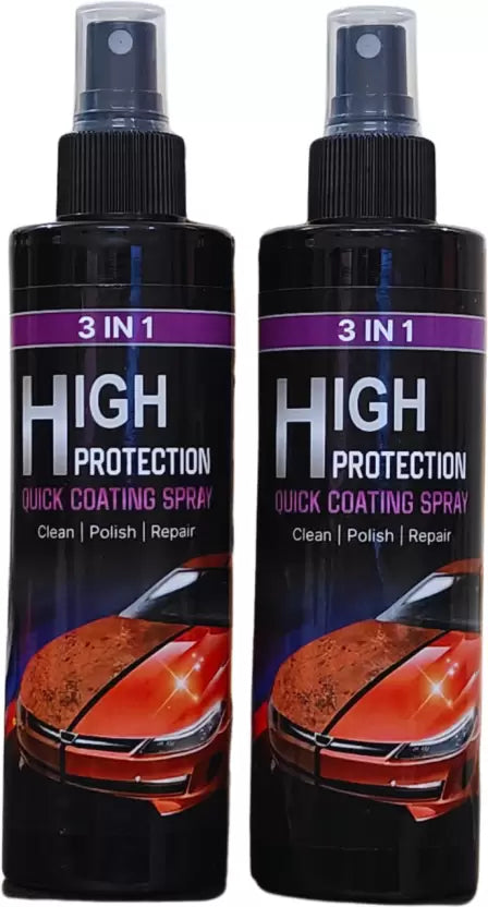 Car Polish Spray 3 in 1 High Protection Coating Spray Polish & Repair ( pack of 2 )