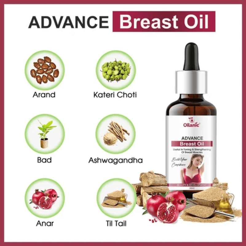 Oilanic Advance Breast Enhancer Oil (Buy 1 Get 1 FREE 😍) Sales Ends SOON 🔥