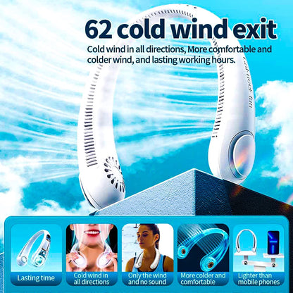 Portable Rechargeable Neck Fan