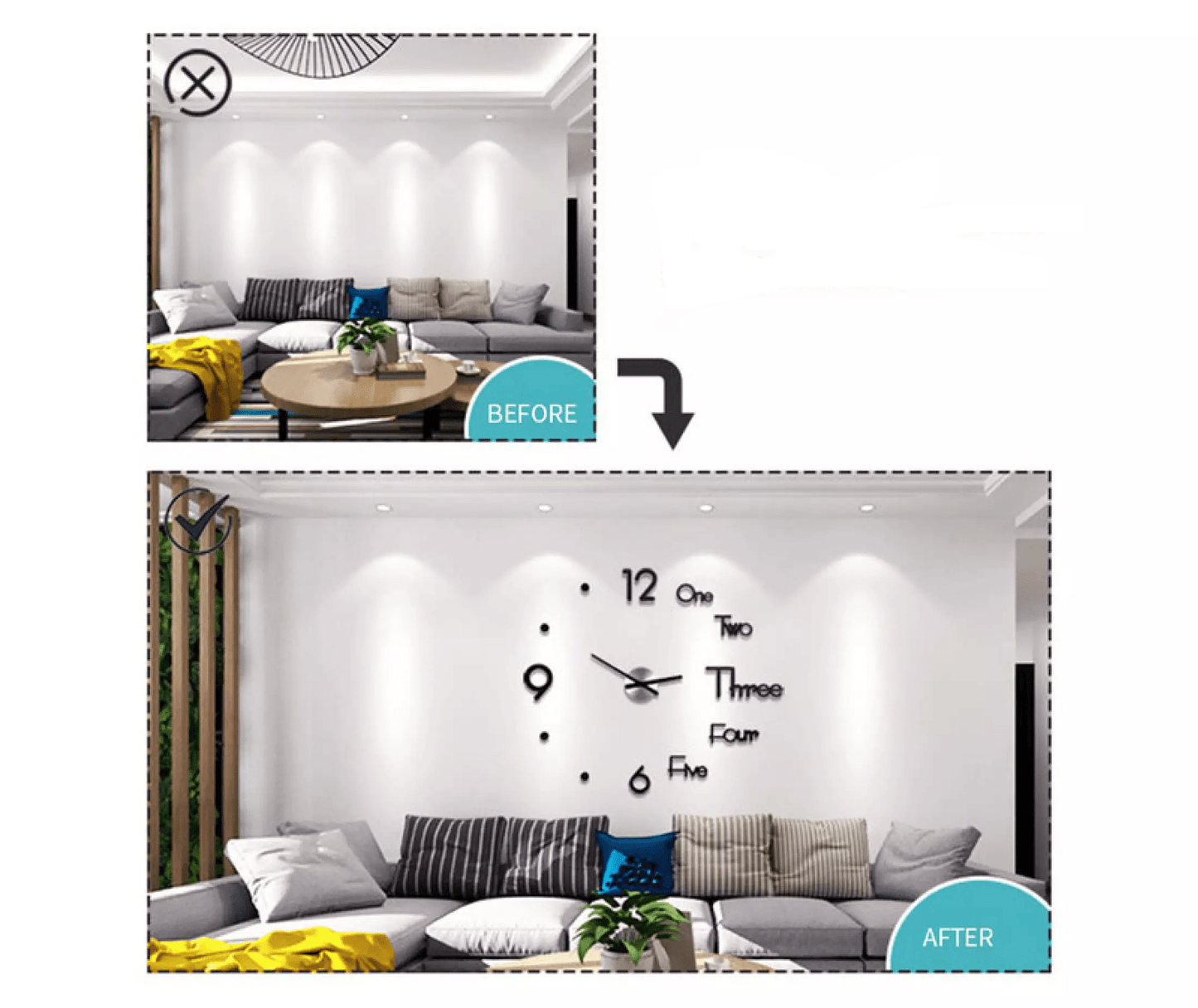 Clockzo™ : 3D Wall Clock