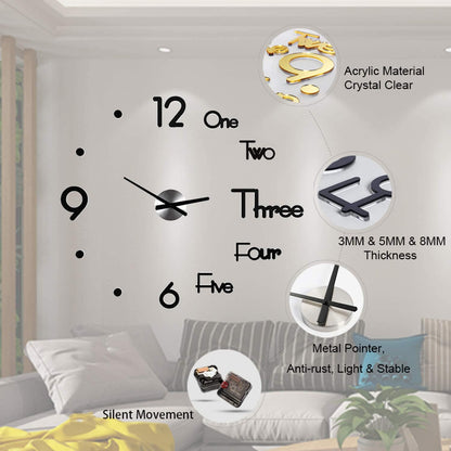 Clockzo™ : 3D Wall Clock