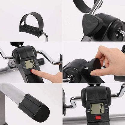 Folding Pedal Exerciser Fitness Bike With Digital Display