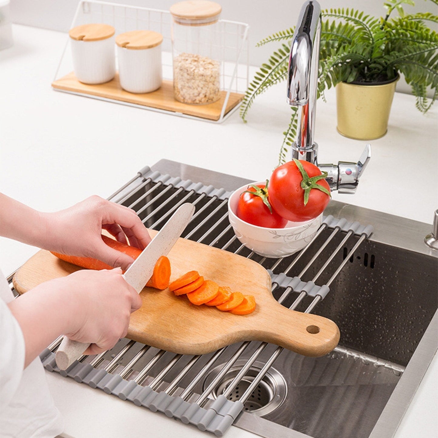 Roll Up Sink Rack