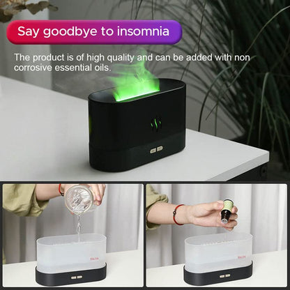 Flame Light Humidifier With 7 Colors