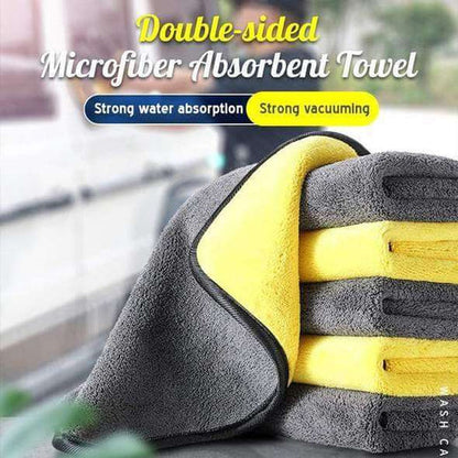 Double Sided Microfiber Absorbent Towel