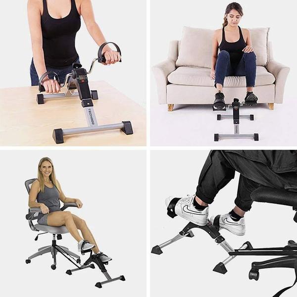 Folding Pedal Exerciser Fitness Bike With Digital Display