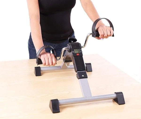 Folding Pedal Exerciser Fitness Bike With Digital Display