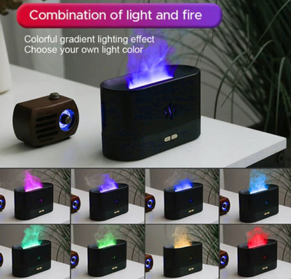 Flame Light Humidifier With 7 Colors