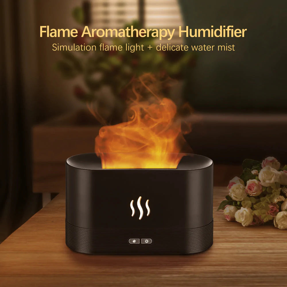 Flame Light Humidifier With 7 Colors