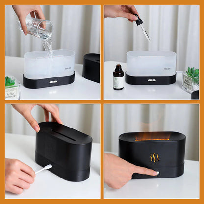 Flame Light Humidifier With 7 Colors