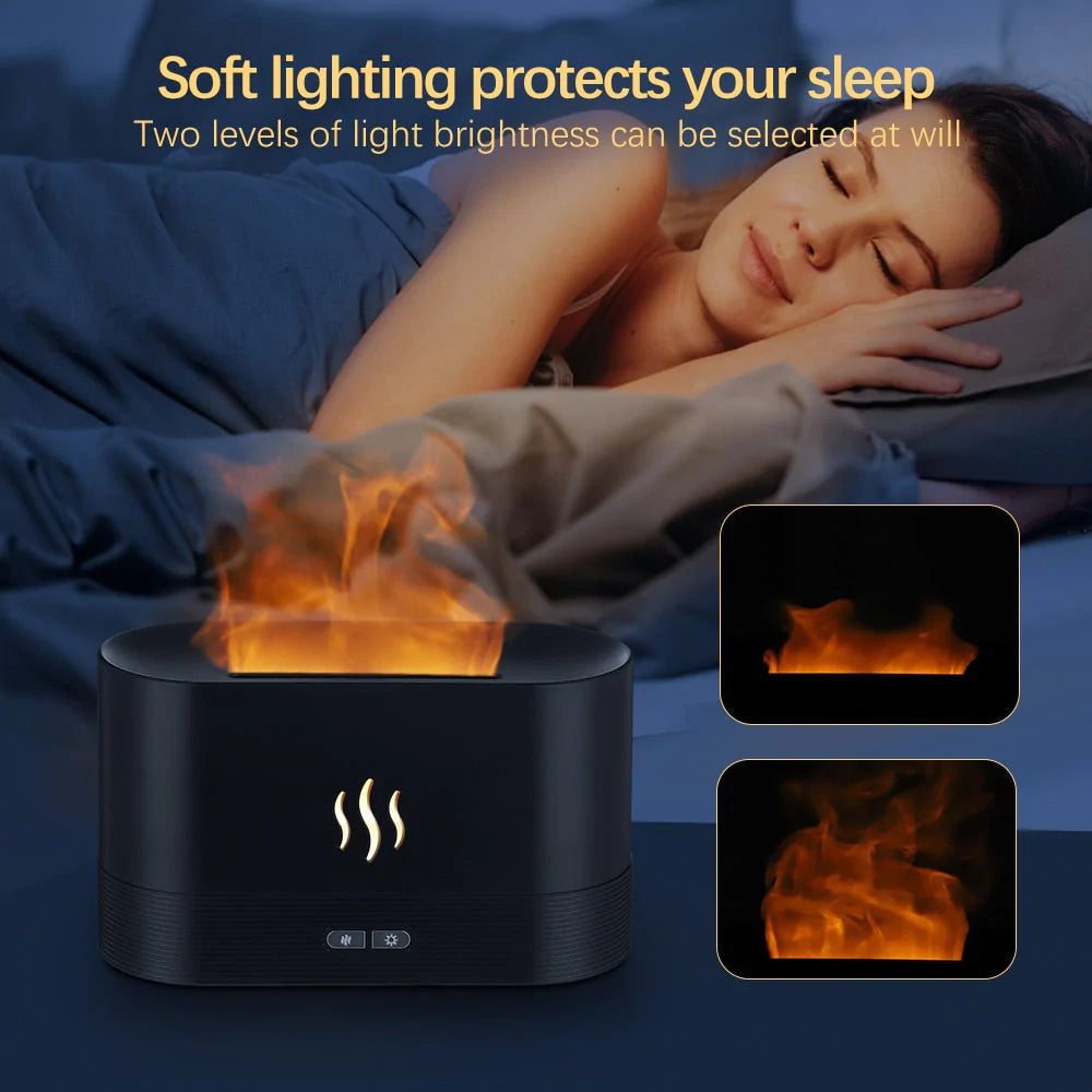 Flame Light Humidifier With 7 Colors