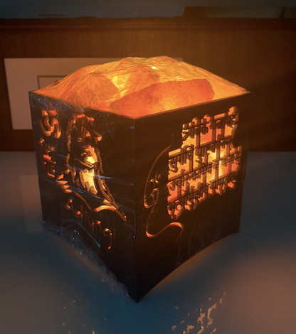 Adiyogi Himalayan Rock Salt Lamp Basket