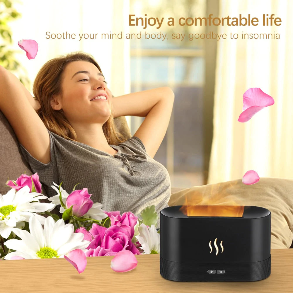 Flame Light Humidifier With 7 Colors