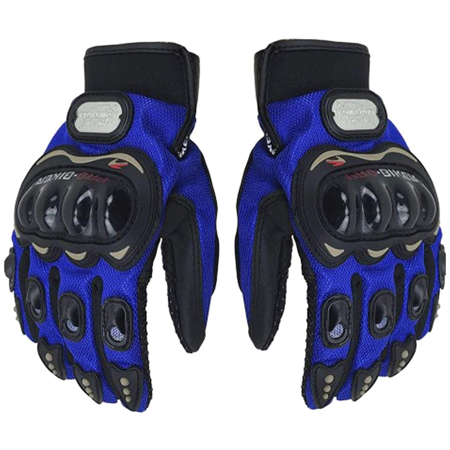 Probiker Synthetic Leather Motorcycle Gloves ( Blue )